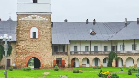 Roamnian monastery Stock Footage
