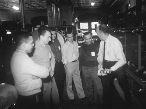 Roanoke, VA - 12/2/63: First black firefighters in Roanoke Video stock 232157143