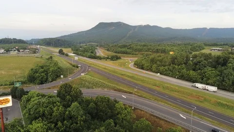 Roanoke Virginia, 6/23/2019 Roanoke Virginia Traffic Stock Footage