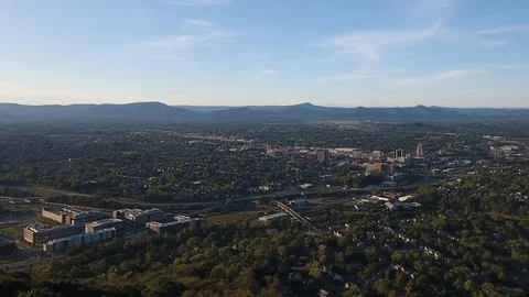 Roanoke Virginia drone Vídeos de archivo 120646668