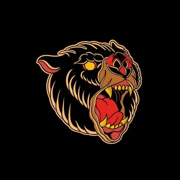 Roar bear Stock Illustration