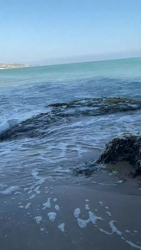 The roar of the water on the shore Stock Footage 242741109