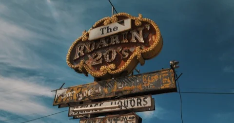Roaring 20s Sign Stock-Footage 87622783