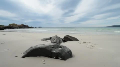 Roaring Beach, Tasmnia Stock Footage 10732727