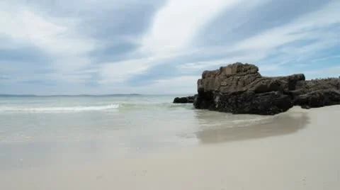 Roaring Beach, Tasmnia Stock Footage 10732837