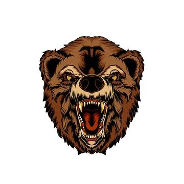 Roaring bear vector Stock Illustration