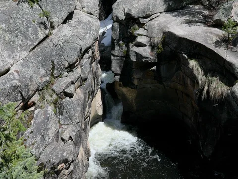 Roaring Fork River falls Colorado Rocky Mountain 4K Stock Footage 76139835