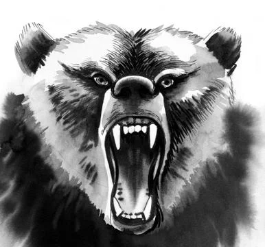 Roaring lion Stock Illustration