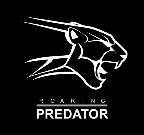 Roaring Panther Stock Illustration