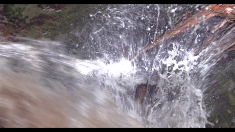 A roaring river, Close-up Detail Stock Footage 290833678