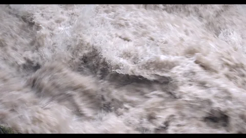 A roaring river, Close-up Detail Stock Footage 290834064
