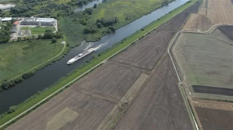 ROArtificial canal in Poland Video stock 10901336