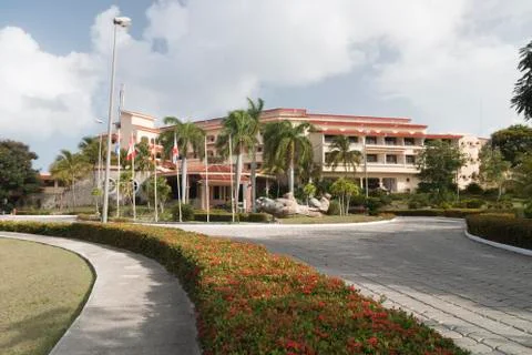 The roas to a resort. Stock Photos