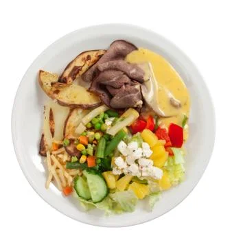 Roast beef dinner Stock-Fotos