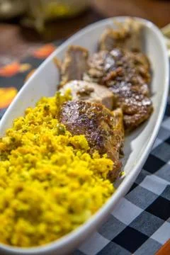 Roast beef farofa Foto stock