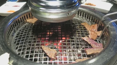 Roast beef in a restaurant Stock Footage 70547260