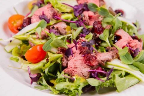 Roast beef salad Stock Photos