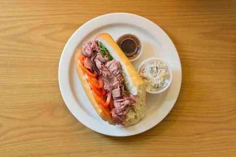 Roast Beef Sub Sandwich Stock Photos
