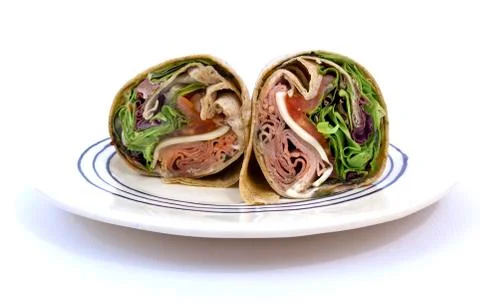 Roast beef wrap-2 Stock-Fotos