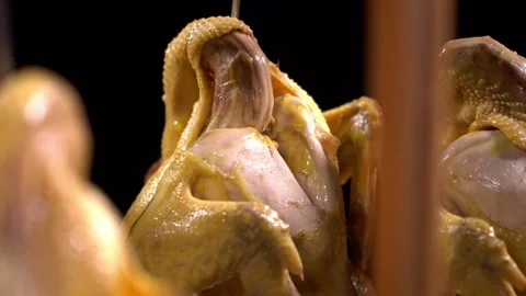 Roast chicken close-up Stock Footage 270513481