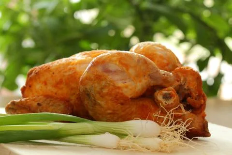 Roast chicken Stock Photos