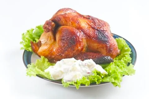 Roast chicken Foto stock