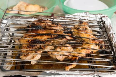 Roast chicken Stock Photos