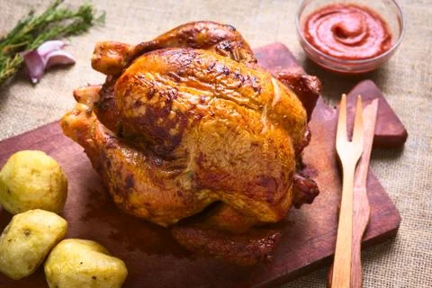 Roast Chicken Stock Photos