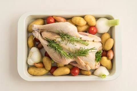 Roast chicken Stock Photos