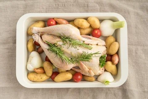 Roast chicken Stock Photos