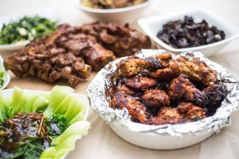 Roast chicken 스톡 사진