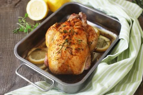 Roast Chicken Stock Photos
