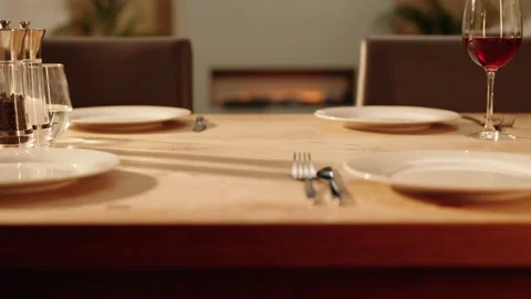 Roast Chicken on a table Stock Footage 254586636