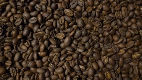 Roast Coffee background rotate Stock Footage 283701496
