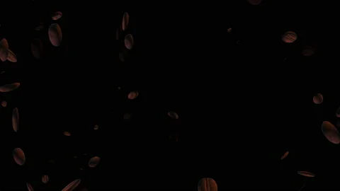 Roast coffee bean particle loop animation Vidéo 160593849