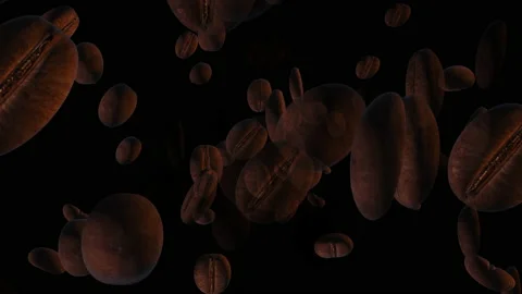 Roast coffee bean particle loop animation Vídeo Stock 160594650