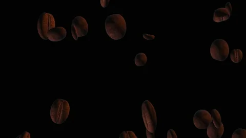 Roast coffee bean particle loop animation Vídeo Stock 160594812