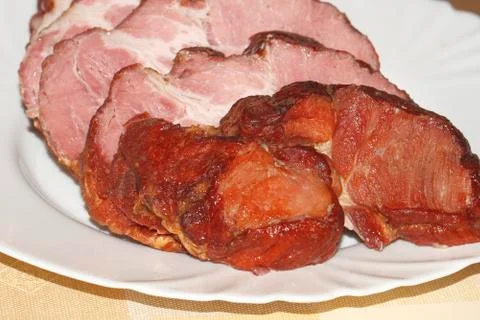 Roast cured pork 스톡 사진