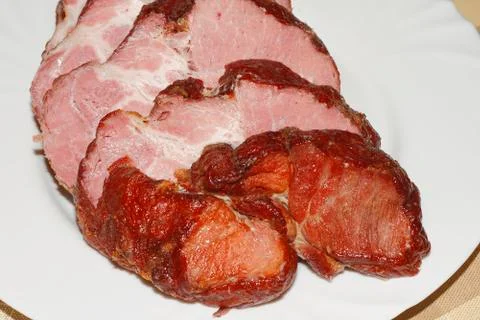 Roast cured pork Foto stock