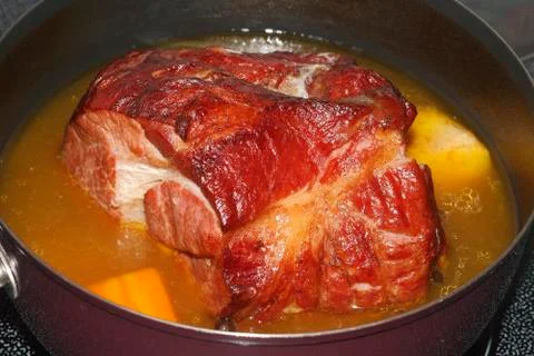 Roast cured pork Stock Photos