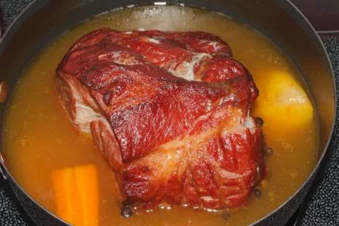 Roast cured pork Stock Photos