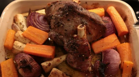 Roast Dinner Stock Footage 41405507