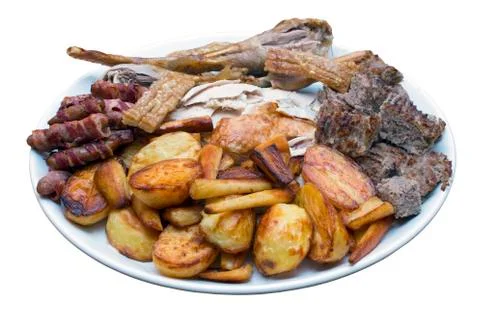 Roast Dinner Serving Platter 写真素材
