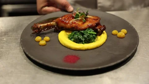 Roast duck leg 16 Stock Footage 314976522