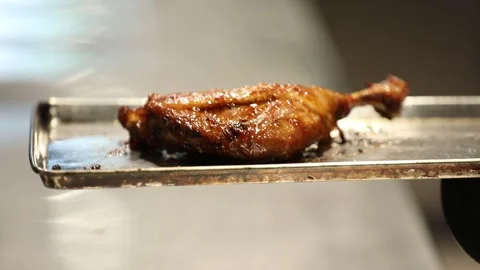 Roast duck leg 20 Stock Footage 314976624