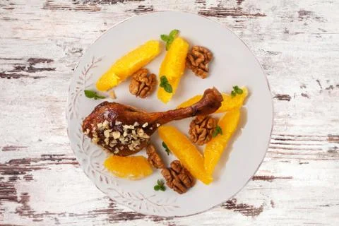 Roast duck. Foto stock