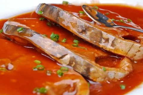 Roast fish Stock Photos