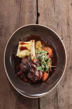 Roast lamb dinner Stock Photos