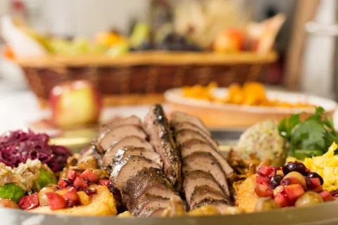 Roast meat Stock Photos