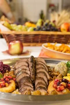 Roast meat Stock Photos